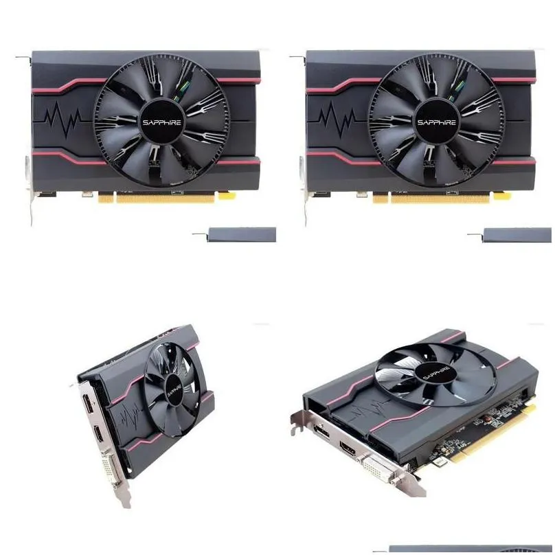 graphics cards sapphire rx550 2gb ddr5 pc desktop computer game map pci-e x16 used drop delivery computers networking components dhlfs