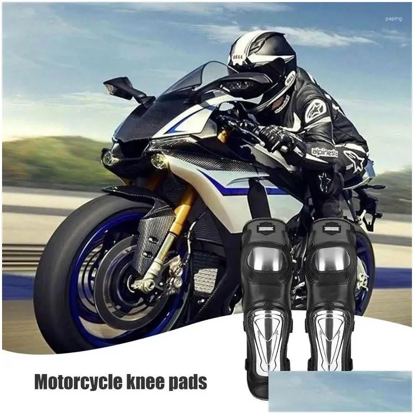 motorcycle armor knee pads stainless steel elbow protector equipment outdoor sport motocross all seasons for