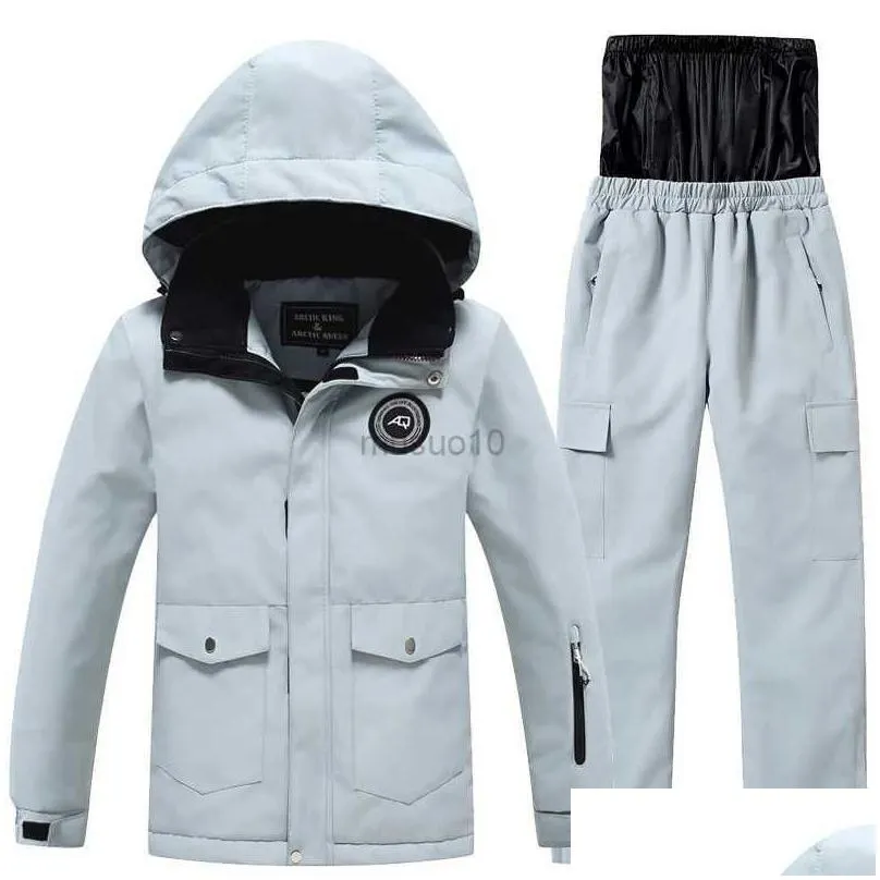 other sporting goods children`s ski suit boys and girls single and double ski wear outdoor windproof waterproof warm wear-resistant ski clothing