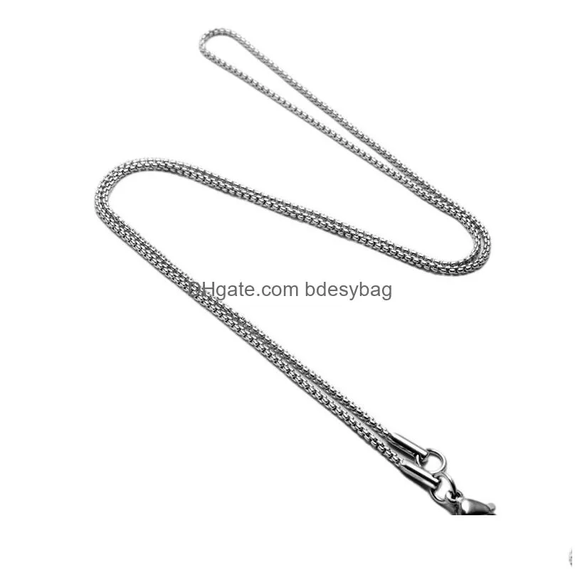 1.5mm Stainless Steel Silver Color Chains For Pendant Necklaces Women Men Party Club Handmade Fashion Jewelry