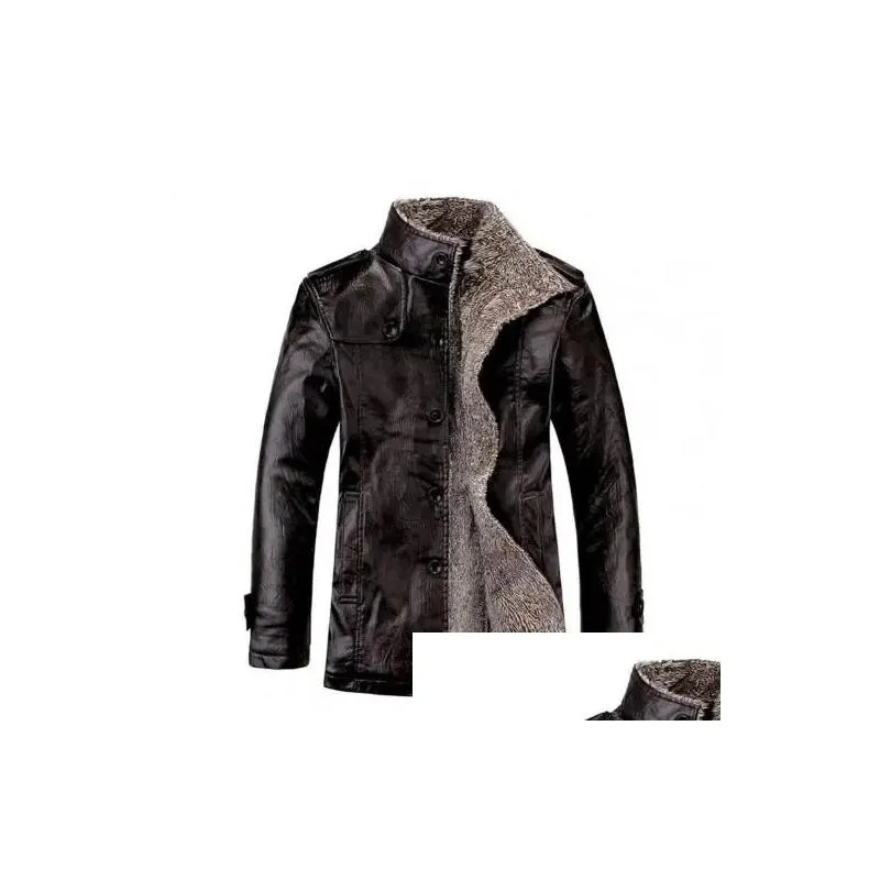 Men`S Fur & Faux Fur Mens Fur Winter 50%Men Daily Faux Coat For P Leather Wear Jacket Color Business Drop Delivery Apparel Men`S Cloth Dhu1Q