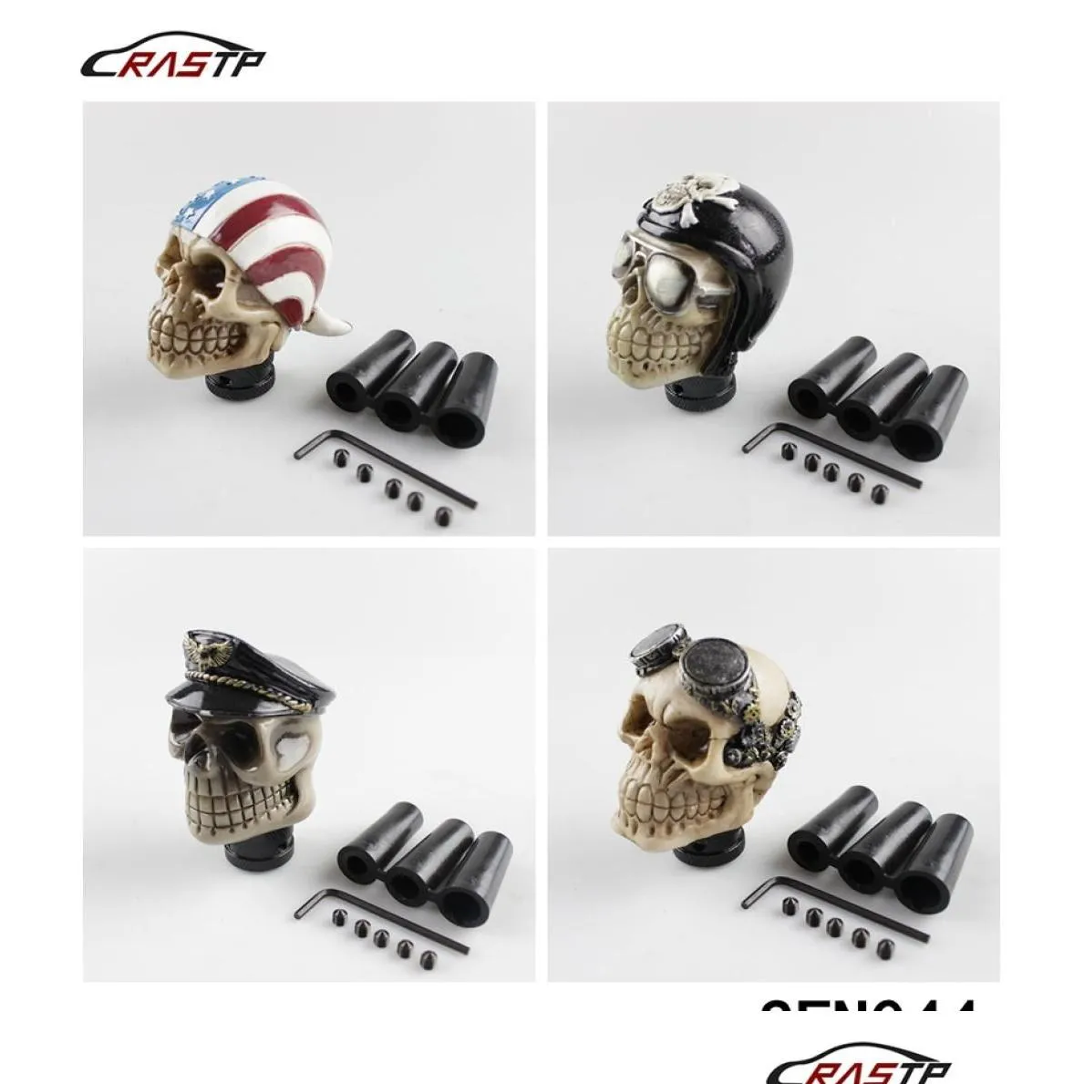 rastp racing car gear shift knob devil head knob modified resin knob soldier skull with hat and glasses lssfn0442797872