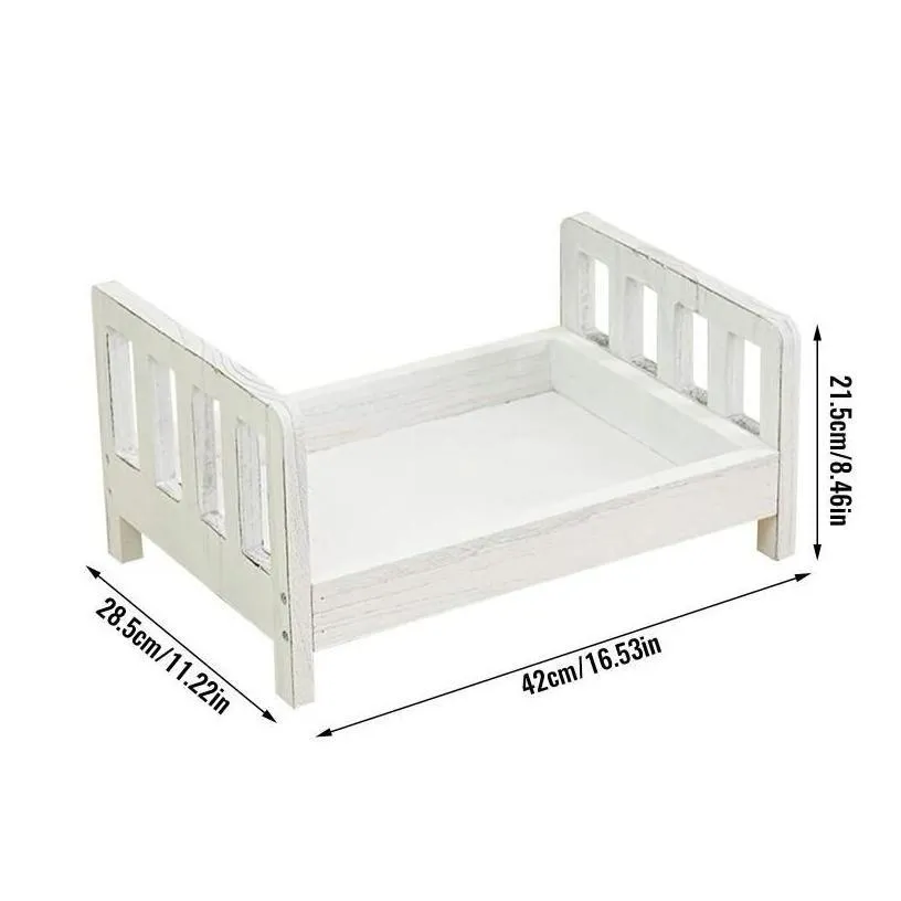 baby cribs born props for pography wood detachable bed mini desk tables background accessories drop delivery kids maternity nursery b
