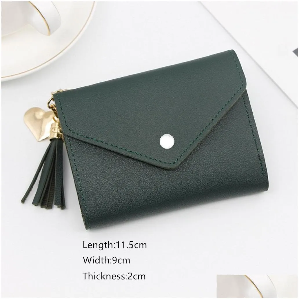 ll pu coin purses women foldable wallets hasp bags multifunction inserts pictures license dollars credit id cards holders wallets