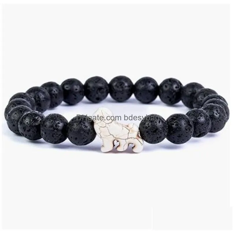 Natural Stone Handmade Beaded  Shape Charm Bracelets For Women Men Yoga Party Club Decor Jewelry