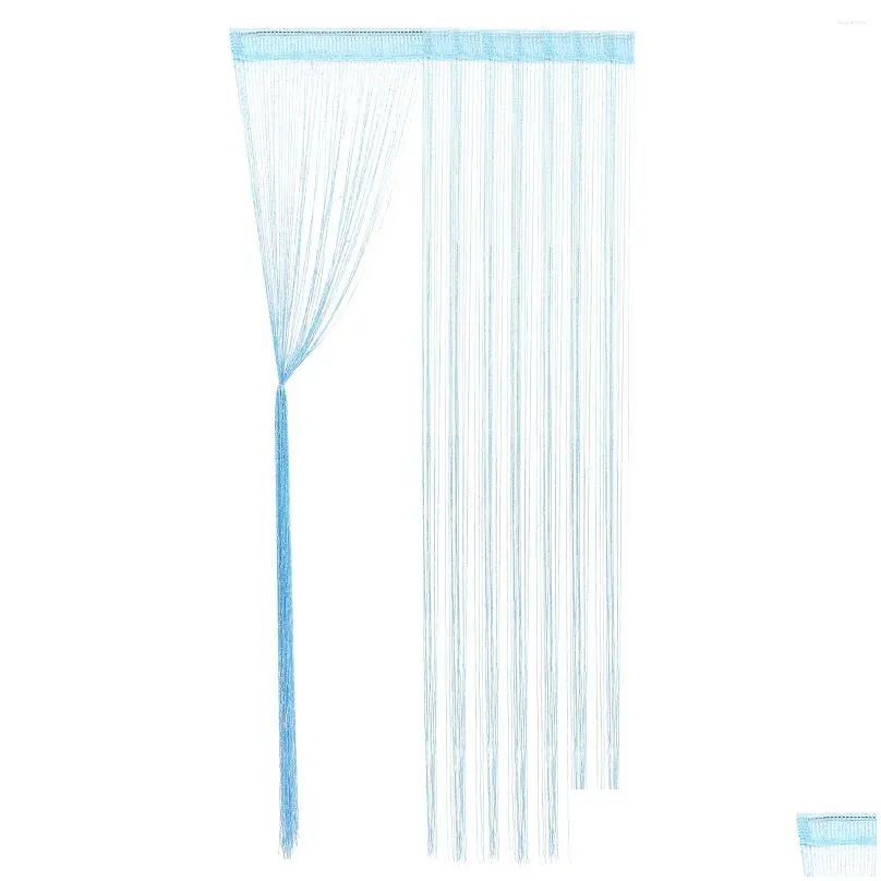 curtain 2 pcs partition glitter fringe divide tassel screen decoration drapes flash curtains window polyester wall panel