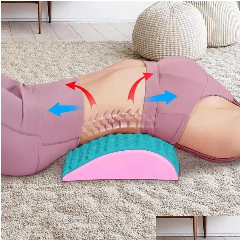 waist support spine stretcher relaxer board traction device cervical correction bone bed for