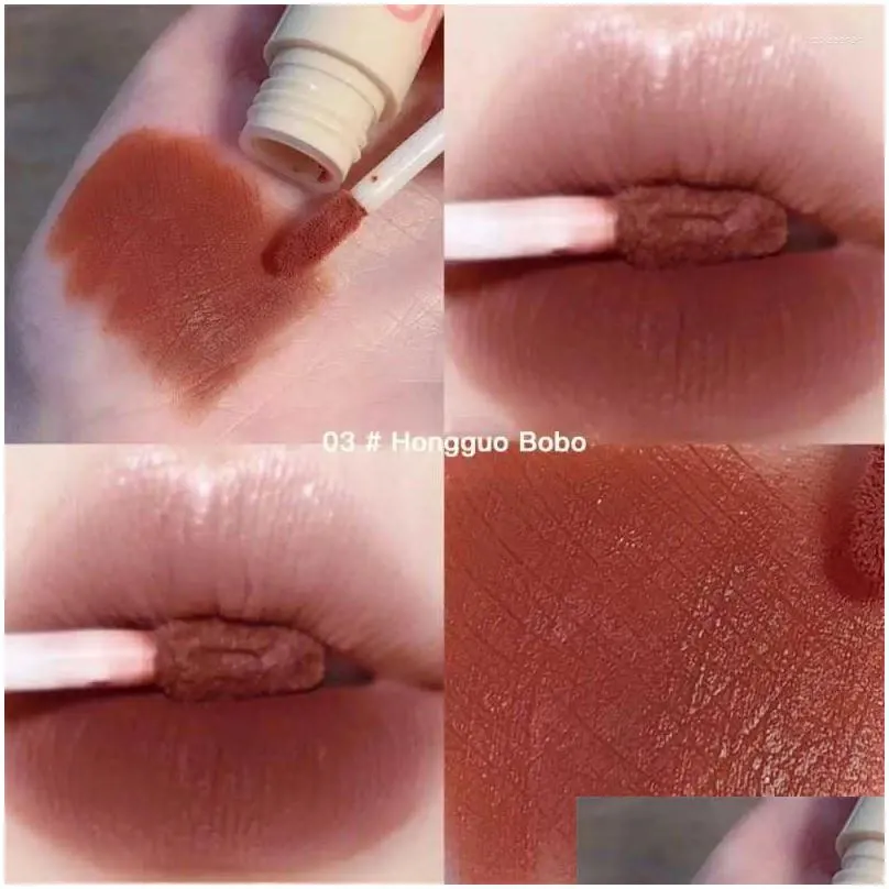 lip gloss mousse mud liquid lipstick matte glaze long lasting velvet nude red smooth lips cosmetic korean makeup