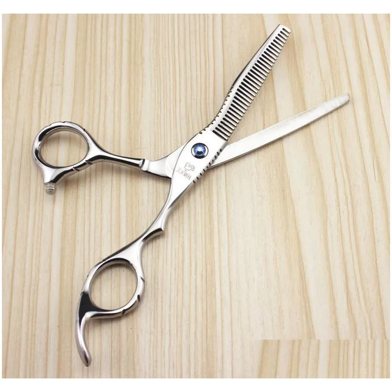 joewell stainless steel 6.0 inch silver hair scissors cutting / thinning scissors for professional barber or home