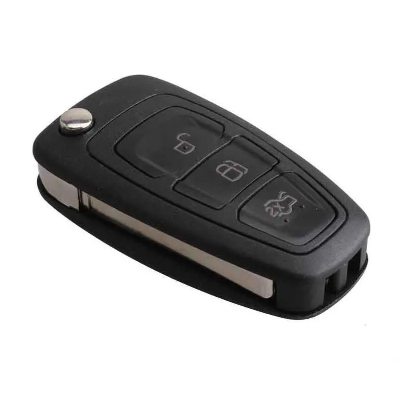 3buttons id63 chip 433315mhz folding keyless entry fob for ford focus fiesta complete remote key control ask signal48987448110071
