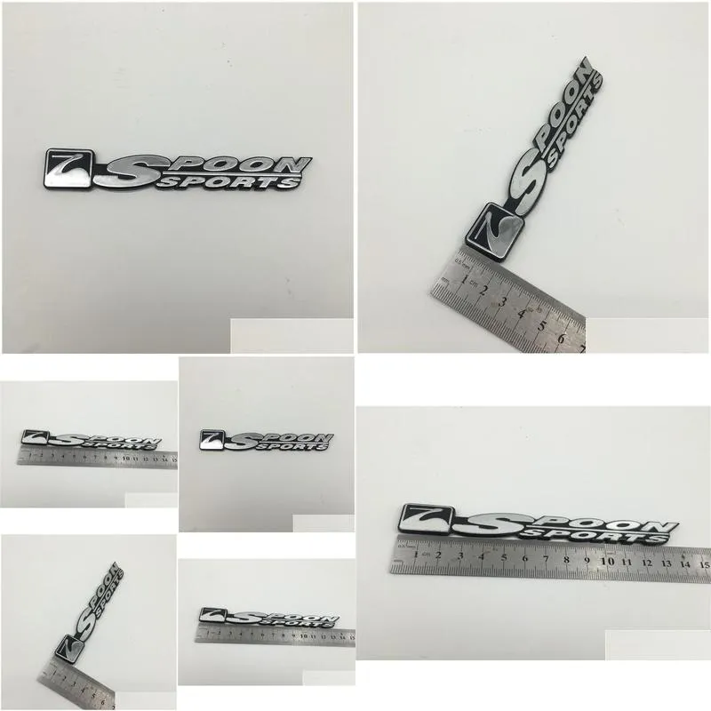 customized products spoon sports emblem badge sticker jdm decal for honda civic fit jade9648811