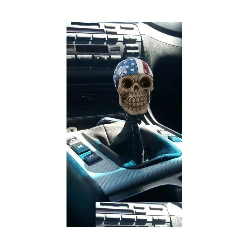 rastp racing car gear shift knob devil head knob modified resin knob soldier skull with hat and glasses lssfn0442797872