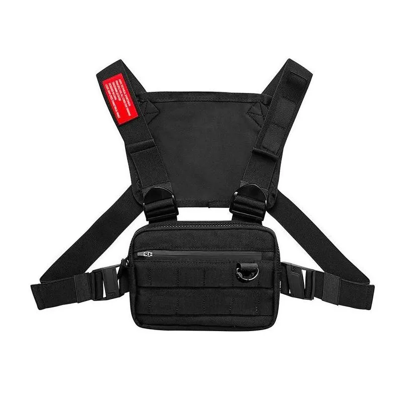 mini chest bags men tactical vest reflective safety cycling hiking backpack multi-function travel pocket phone waist pack1