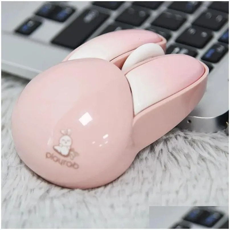 mice mofiiwireless silent mouse cute rabbit design 2 4 ghz with usb mini receiver optical for laptop pc computer notebook 231117