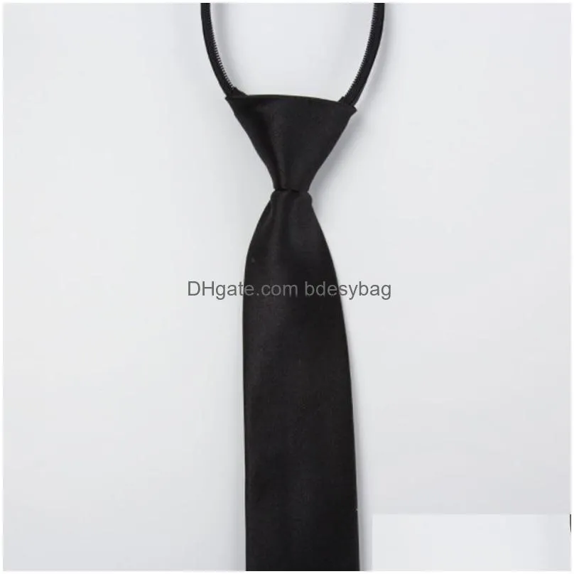 5*46cm Pure Color Neck Ties For Women Men School Business Hotel Bank Office Necktie Party Fashion Accessories