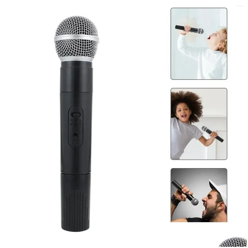 microphones role play interviews mmicrophone stage performance prop artificial microphone wireless model only 1pc