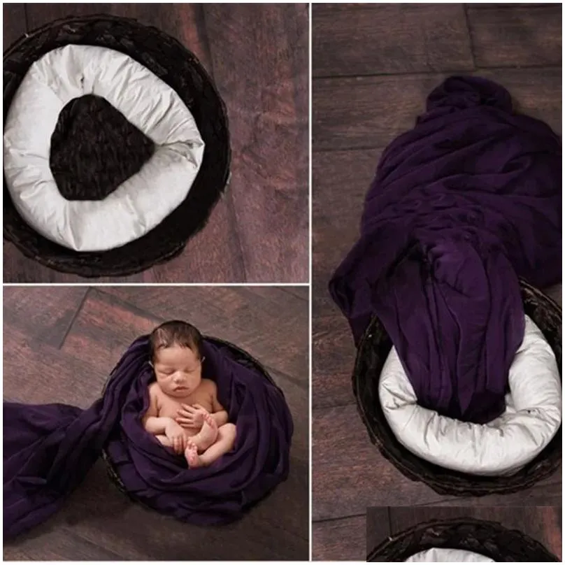 keepsakes 2pcsset born pography props blanket mat cushion baby pograph backdrop infant po shooting studio accessories 231026