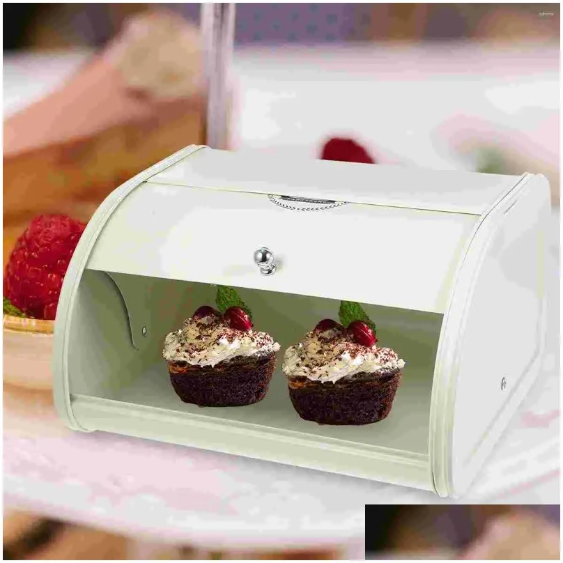 plates bread box loaf kitchen storage organizer case container snack supply iron containers desktop