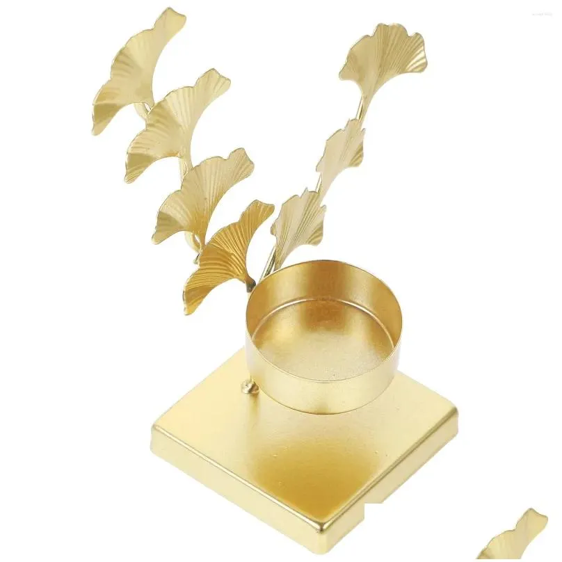 candle holders iron holder novelty leaf design stand table centerpiece vintage