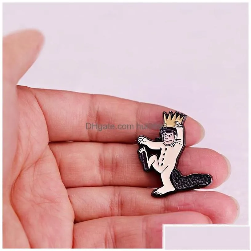 cartoon accessories beast brooch childrens literature metal badge drop delivery baby kids maternity products dhr9g