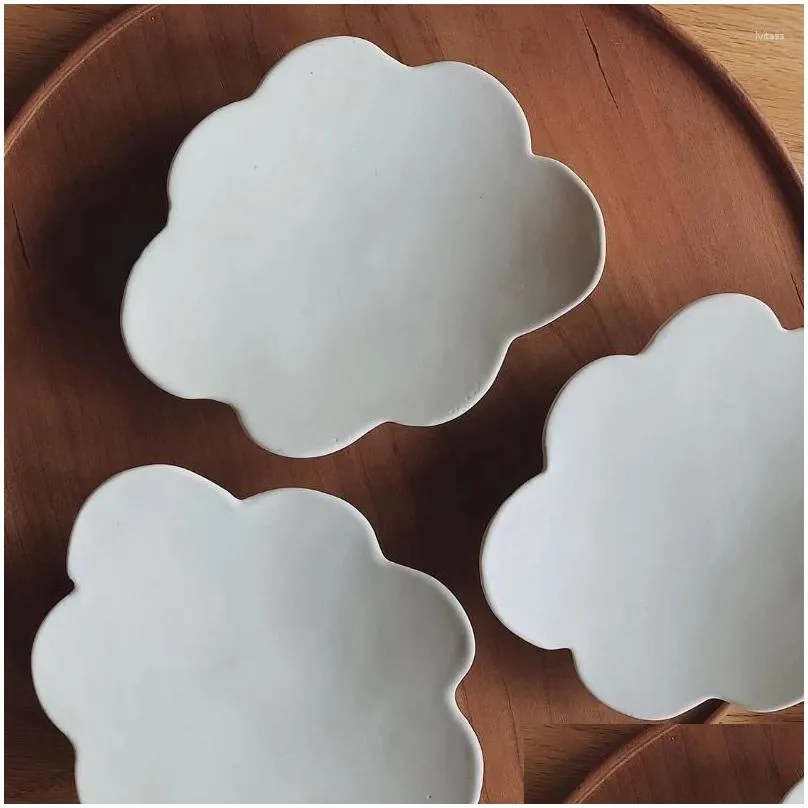 plates cloud shape ceramic dish creative el restaurant homehold porcelain tableware afternoon tea pudding dessert cake