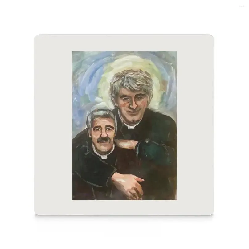 table mats entertaining father stone (father ted) ceramic coasters (square) kawaii pot animal tea cup holders