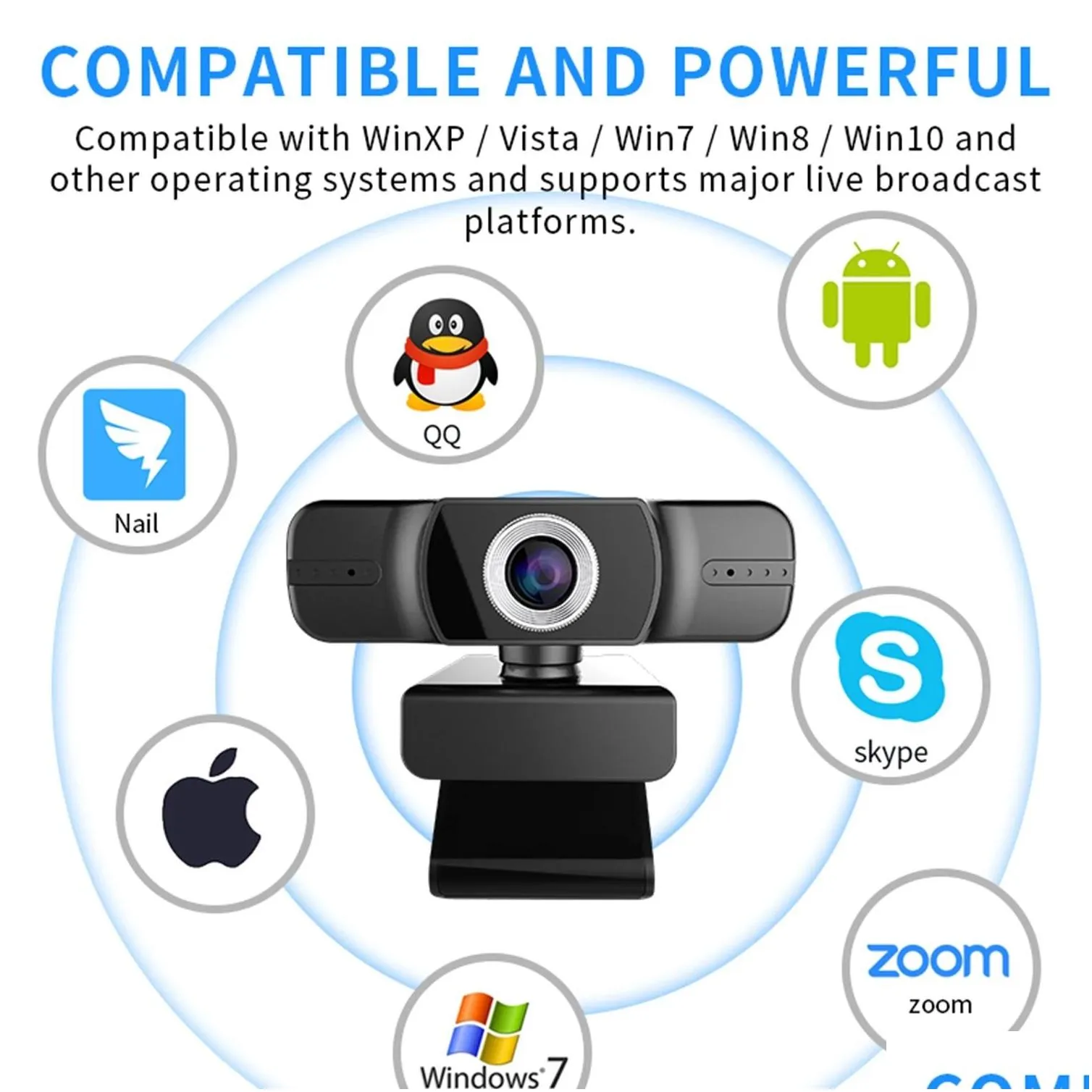 camera t1 mf webcam video conference/video call/live stream 1080p usb 2.0