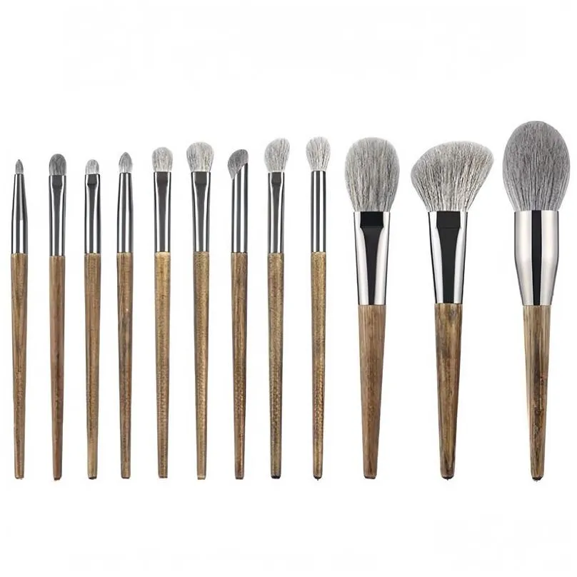 makeup tools makeup brushes qingcang series 12pcs+ bag makeup brushes support customization