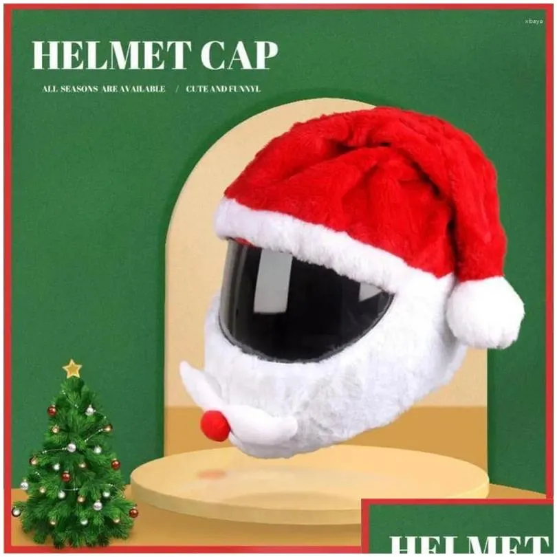 motorcycle helmets 1/2pcs helmet hat christmas cover motorbike funny heeds crazy case crash for outdoor under full