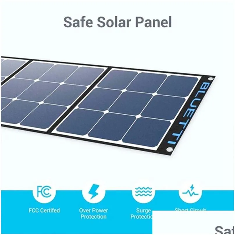 1pc bluetti sp200 200w solar panel for ac200p/eb70/ac50s/eb150/eb240 power station portable foldable solar panel power backup