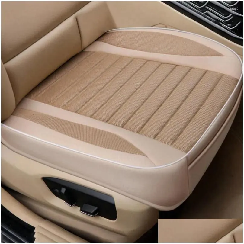 car seat covers cover flax cushion seasons universal breathable for most four-door sedan&suv ultra-luxury protection