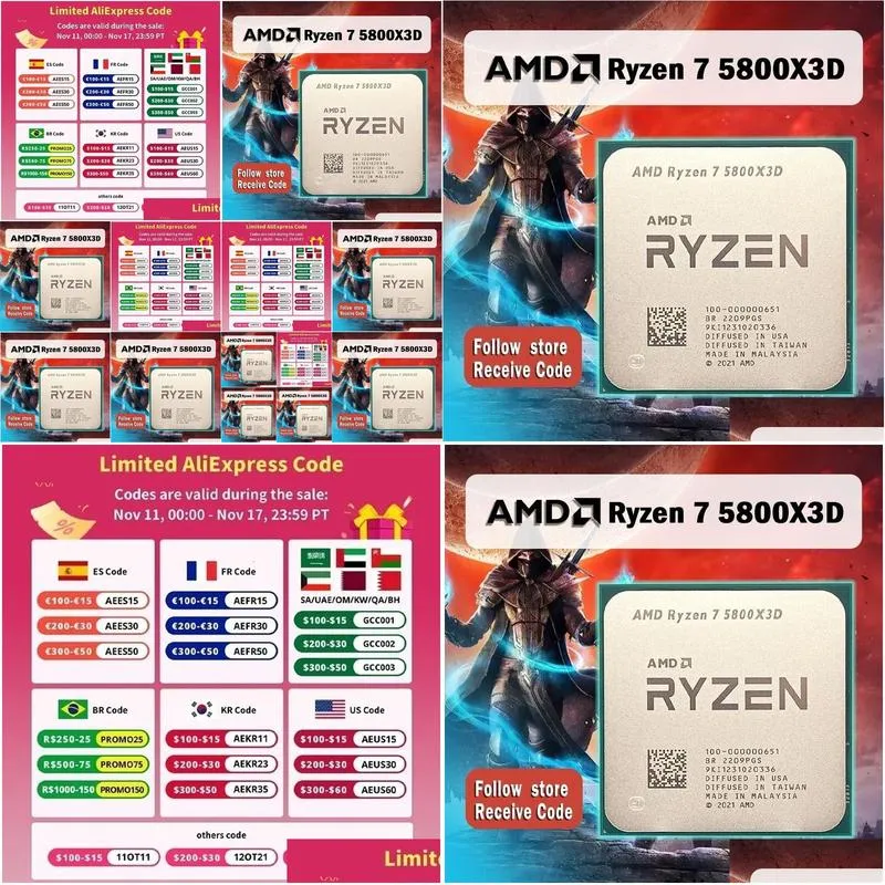 cpus ryzen 7 5800x3d r7 34 ghz 8 core 16 thread cpu processor zen3x3d ddr4 105w 7nm l3 96m 100000000651 soket am4 231120