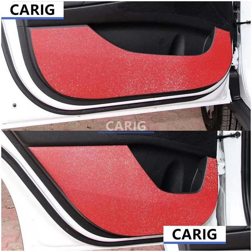 interior accessories for creta 20-22 door anti-kick sticker modified carbon fiber pattern car film modification