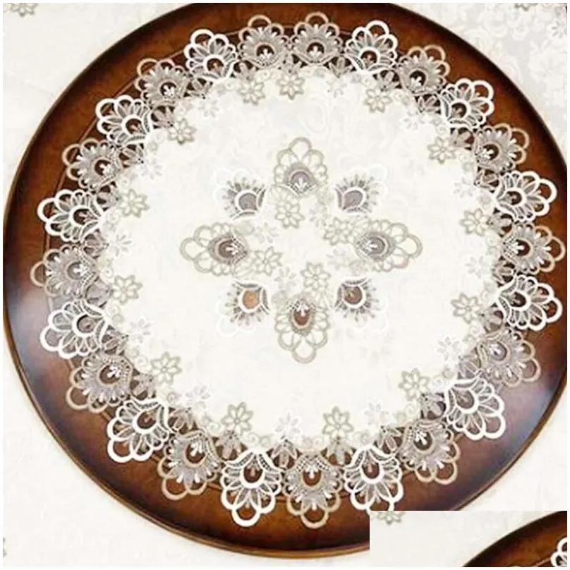 table cloth soft tablecloth decoration durable round s/m/l/xl dining cover dustproof floral home festival high quality