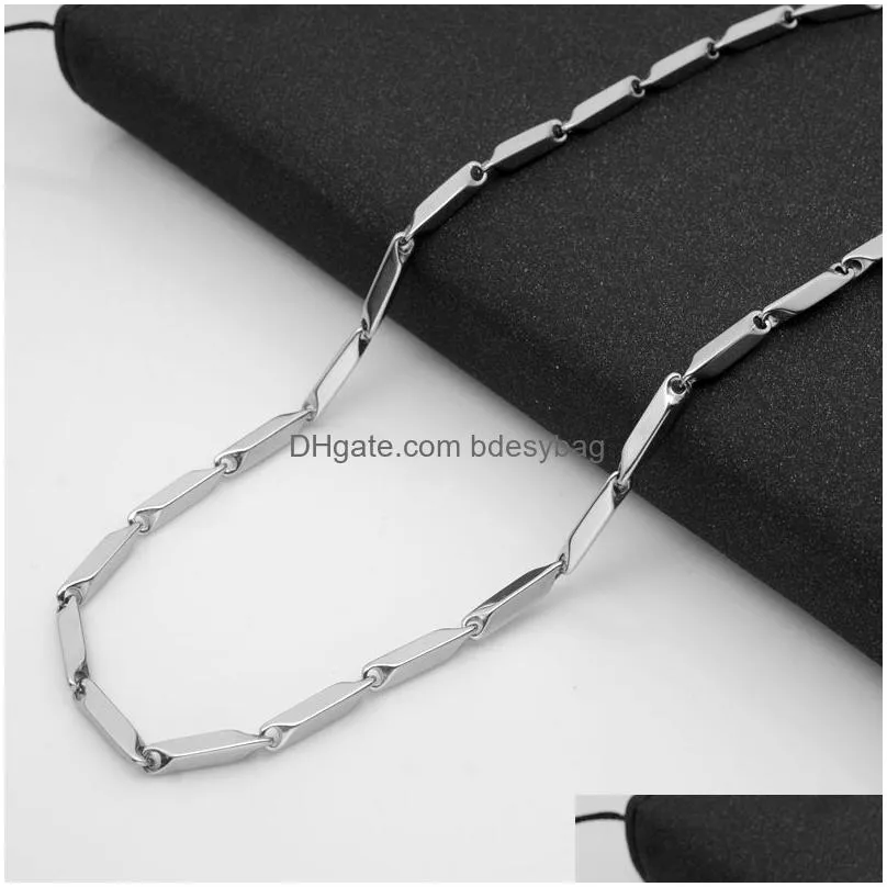 3MM Stainless Steel Irregular Gold Silver Color Chains For Pendant Necklaces Women Men Party Handmade Jewelry