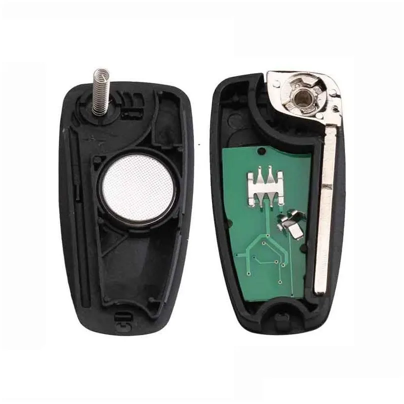 3buttons id63 chip 433315mhz folding keyless entry fob for ford focus fiesta complete remote key control ask signal48987448110071