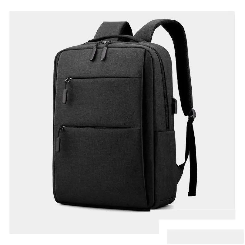 laptop cases backpack men business waterproof 15.6 bag luxury usb work travel fashion mtifunction school drop delivery computers netwo