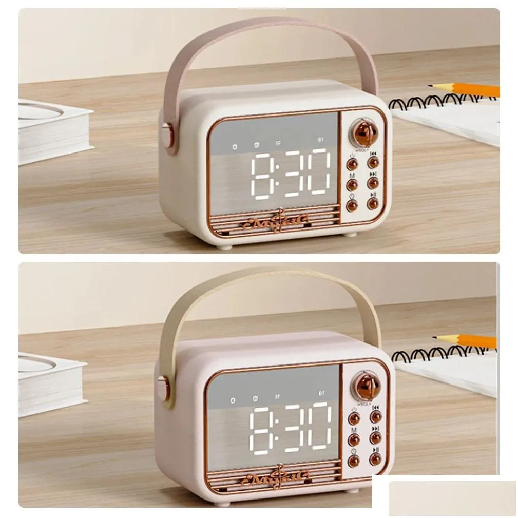 computer s ers hifi wireless portable retro compatible s er alarm clock aux stereo usb loud home decor aesthetic gift 231206