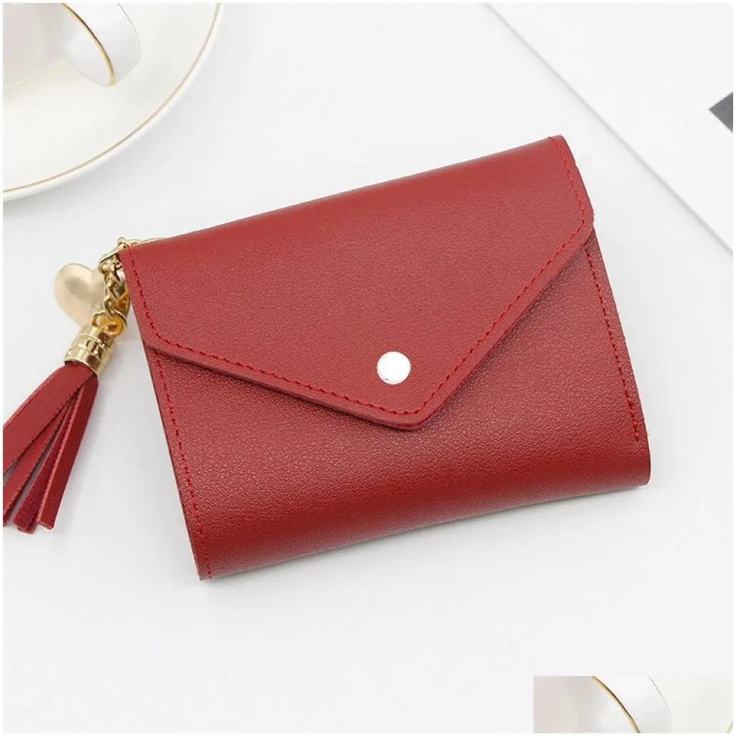 ll pu coin purses women foldable wallets hasp bags multifunction inserts pictures license dollars credit id cards holders wallets