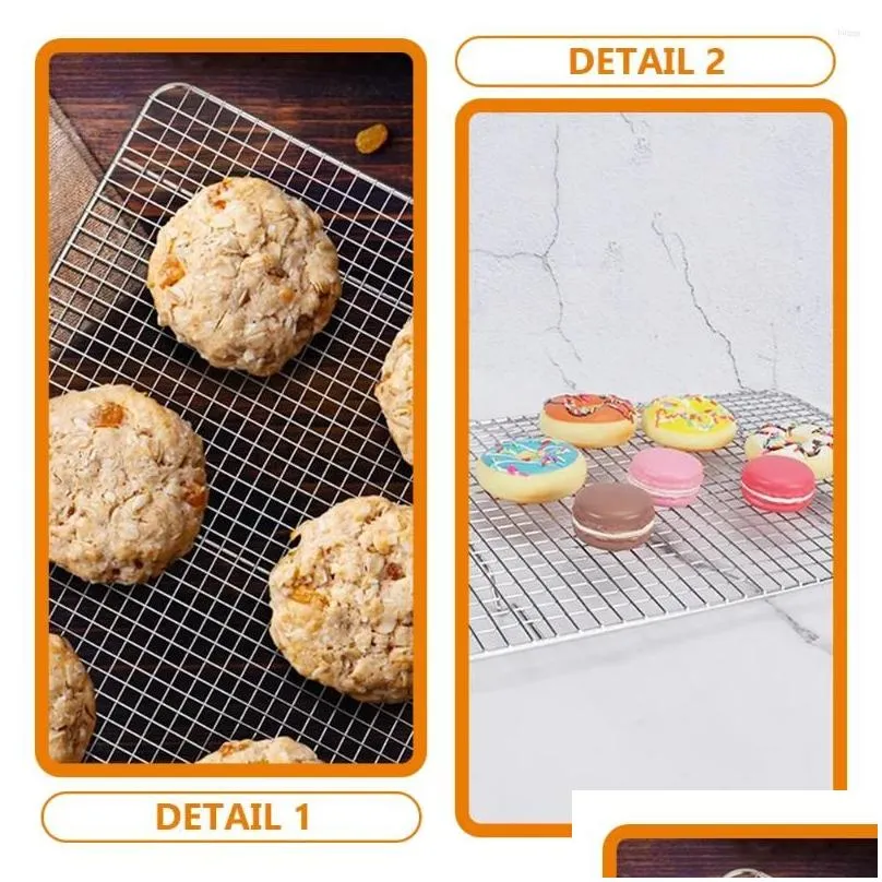 baking tools cookie cooling rack convenient wire friend gift thickened stainless steel oven tray