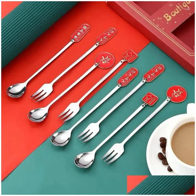 coffee scoops spoon high quality health and hygiene unique design durable feel comfortable kitchen utensils fork elegant festive