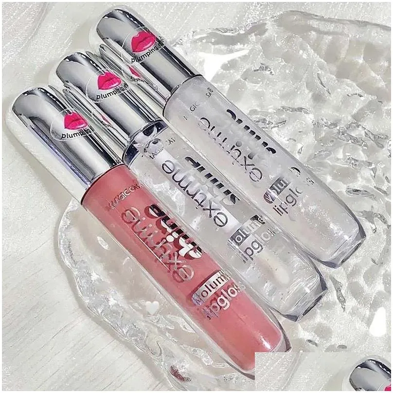 lip gloss 2pcs girls transparent jelly liquid glaze dudu girl shiny lipstick waterproof lasting moisturizing