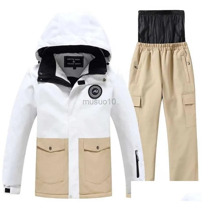 other sporting goods children`s ski suit boys and girls single and double ski wear outdoor windproof waterproof warm wear-resistant ski clothing