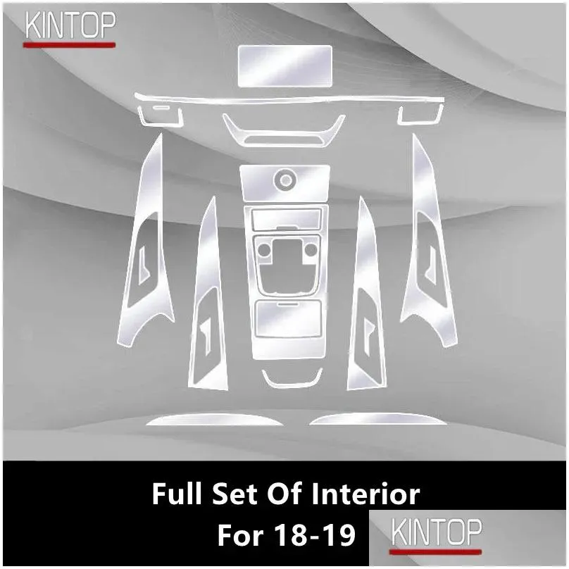 interior accessories for hongqi h5 18-22 car center console transparent tpu protective film anti-scratch repair refit