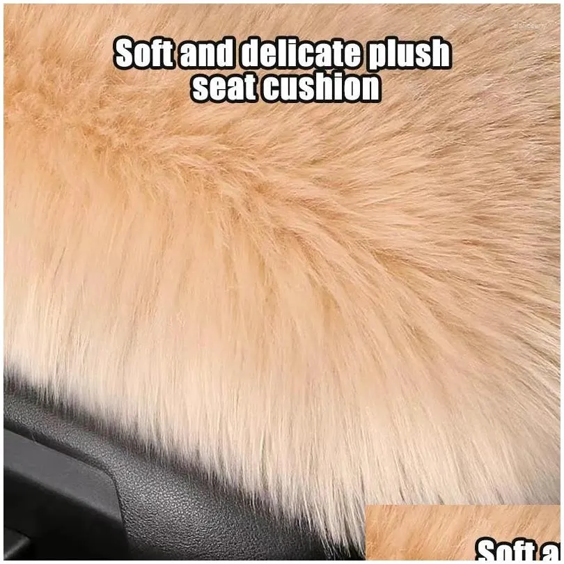 car seat covers long plush cushion universal winter warm automobiles cover ultra-soft non-slip auto chair protector pad backrest