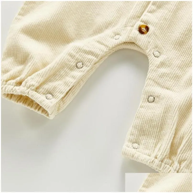 jumpsuits 2021 autumn boy treasure baby romper frock casual one-piece suit corduroy winter clothes