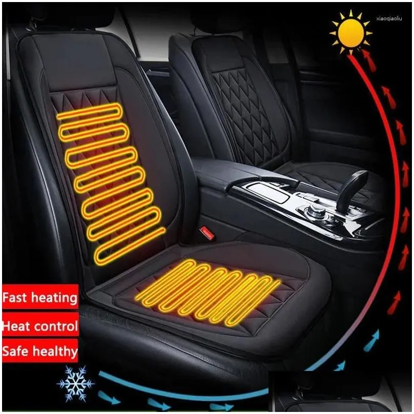 car seat covers 12v heated seats cushion winter warmer heater heating accessories pads universal