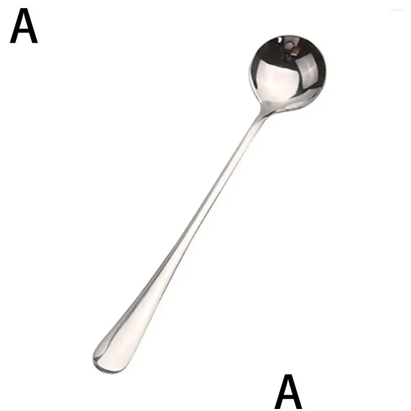 spoons stainless steel coffee spoon creative long handle teaspoon kitchen scoop ice dessert cream tableware tools snack 1pc mini s