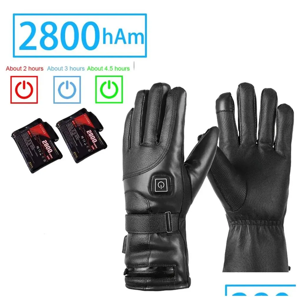 other sporting goods electric heated gloves heat winter sport usb rechargeable battery powered for men skiing motorcycle riding 231114