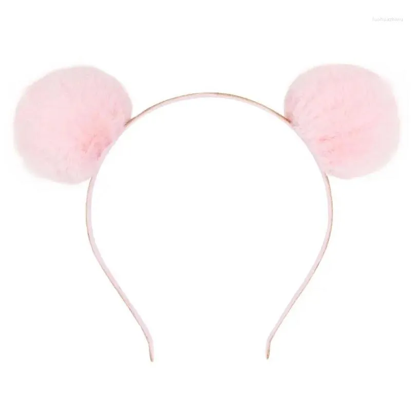 hair accessories boutique 10pcs fashion cute fur pom hairbands glitter animal ears sticks princess headwear winter